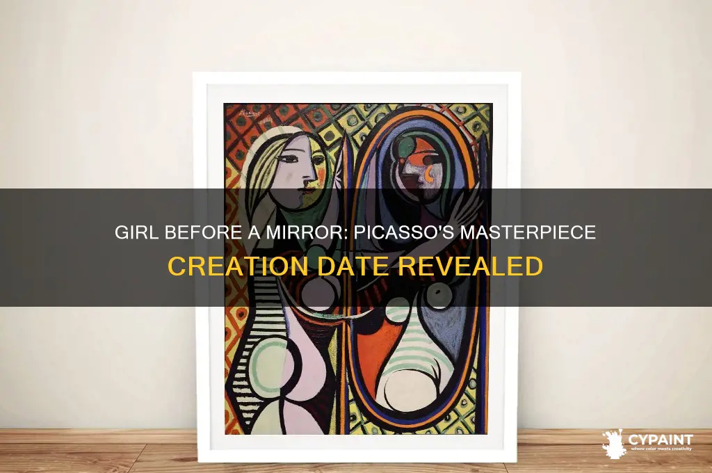 when was the girl before a mirror painted