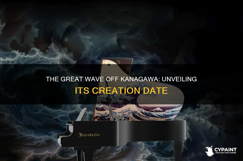 when was the great wave off kanagawa painted