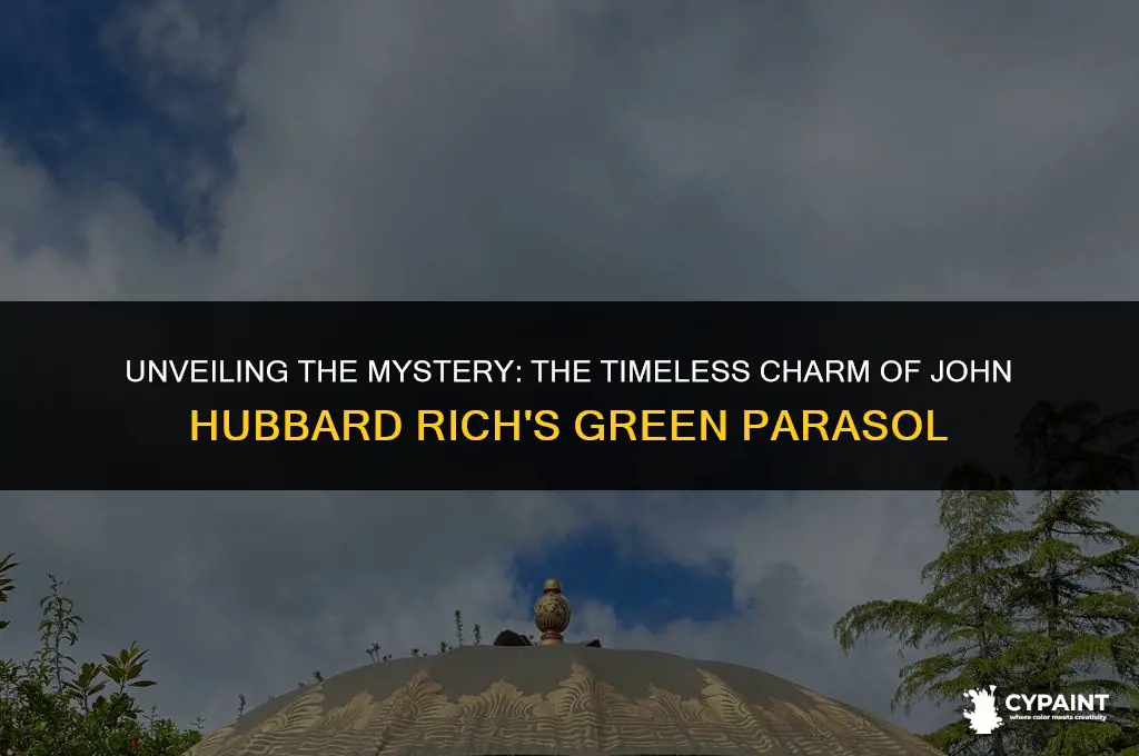 when was the green parasol by john hubbard rich painted