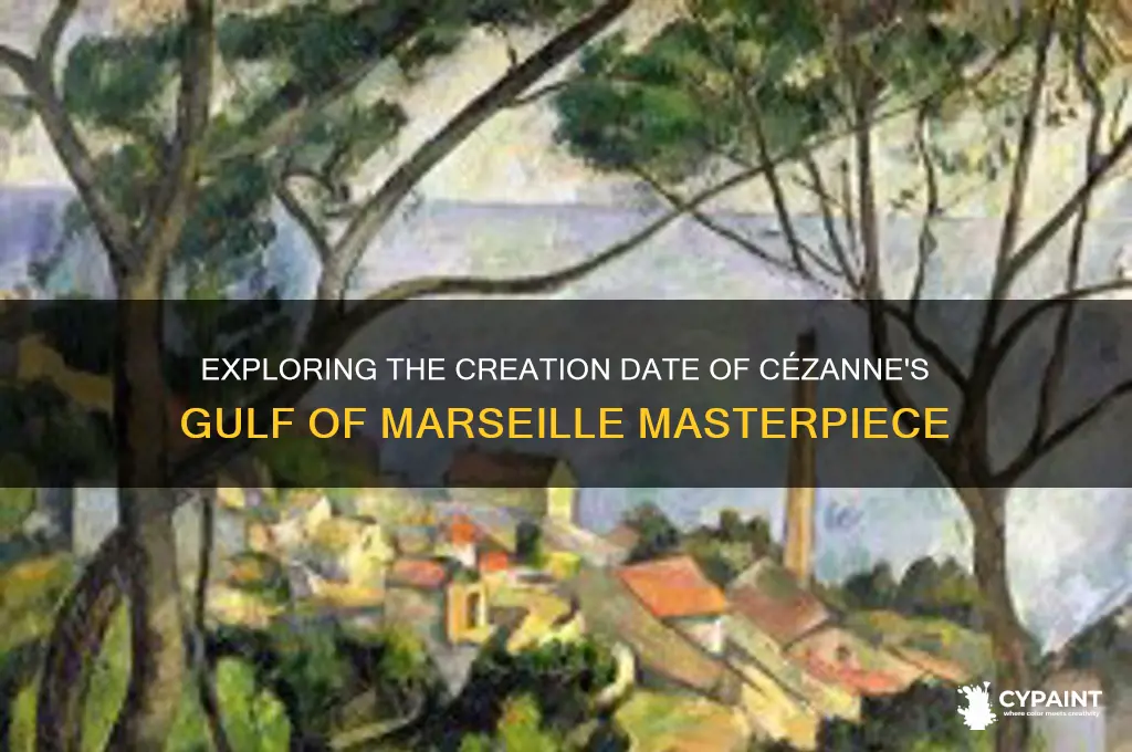 when was the gulf of marseilles ceznne painted