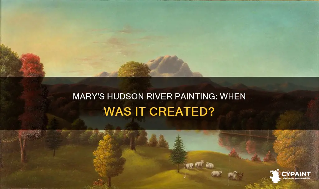 when was the hudson river scene by mary painted