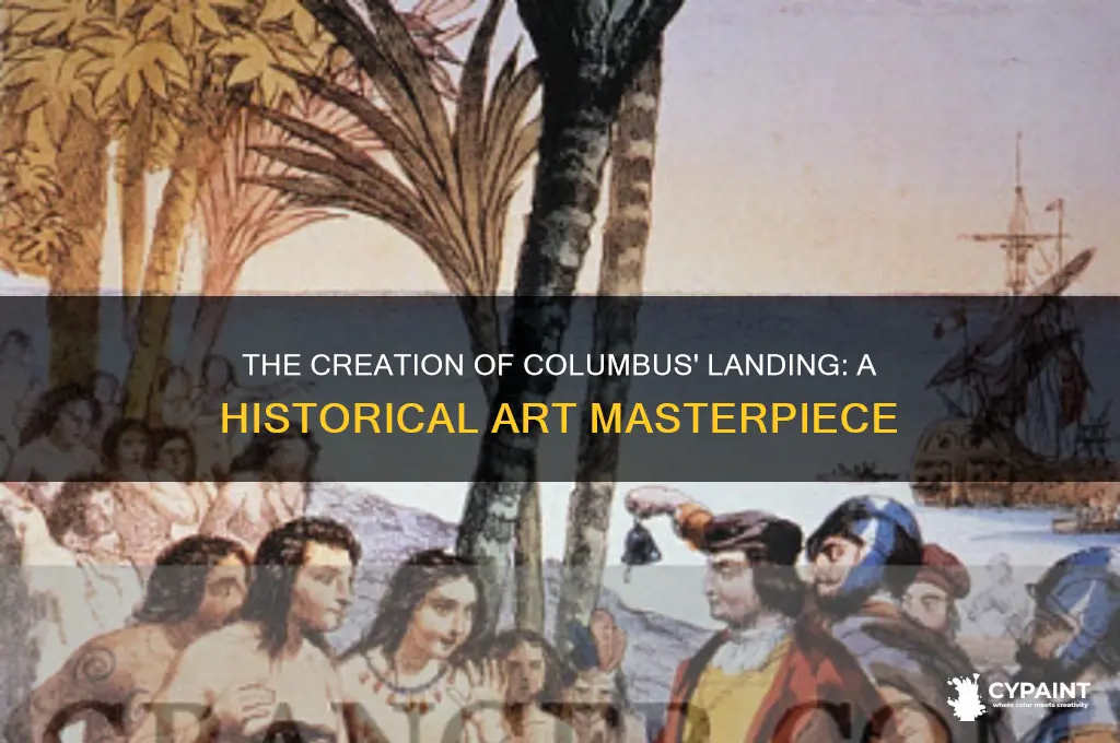 when was the landing of columbus painting created