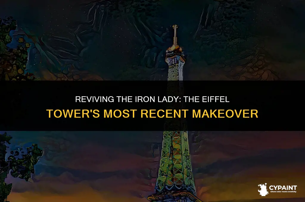when was the last time the eiffel tower was painted
