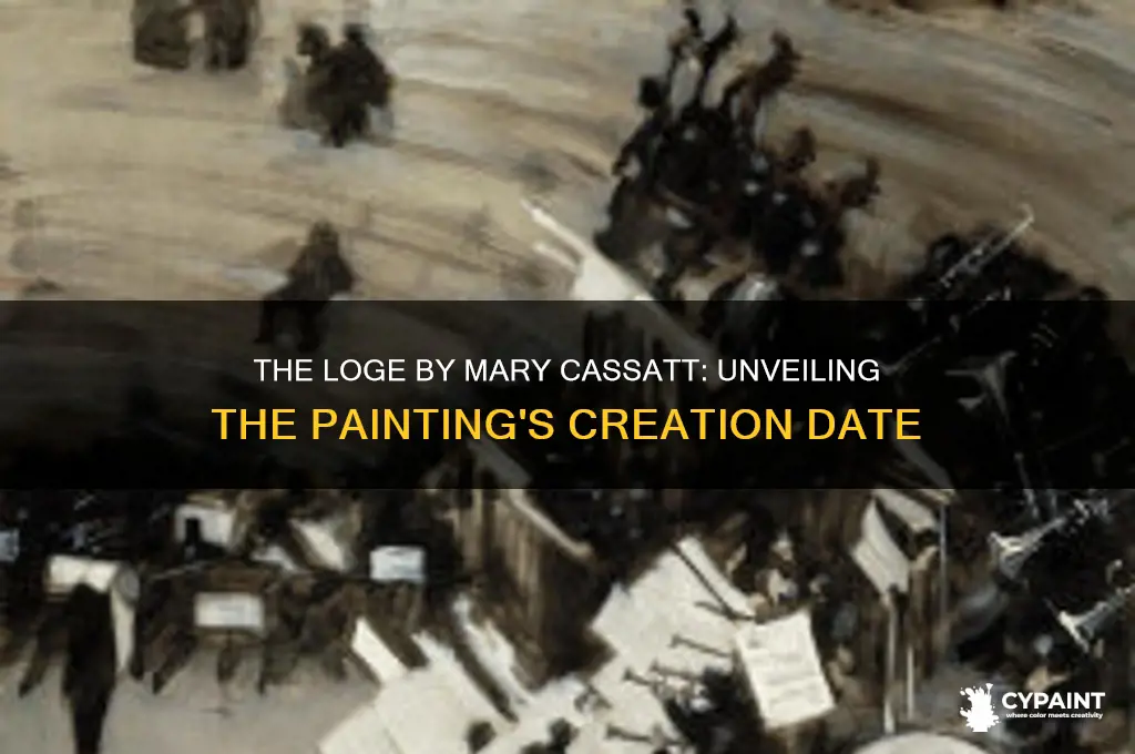 when was the loge by mary cassatt painted