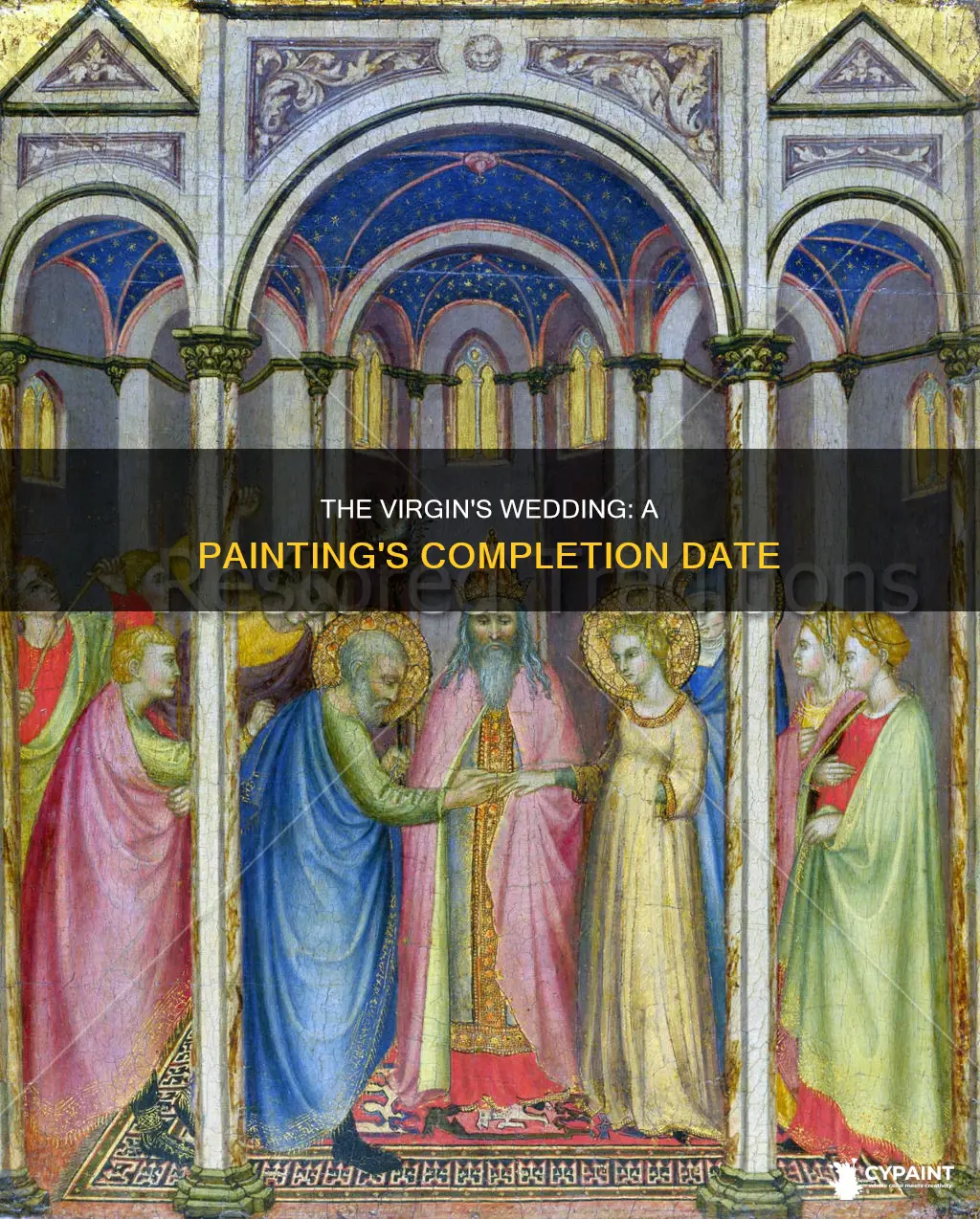 when was the marriage of the virgin painting finished