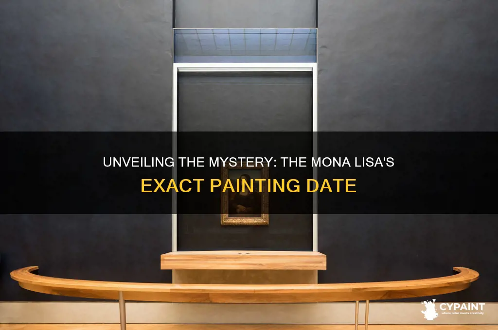 when was the mona lisa painted exact date