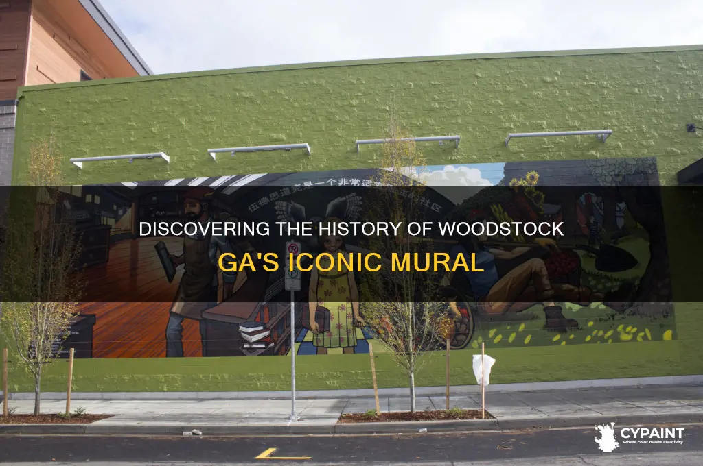 when was the mural in woodstock ga painted