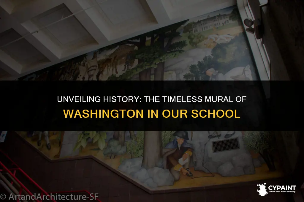when was the mural of washington painted in the school
