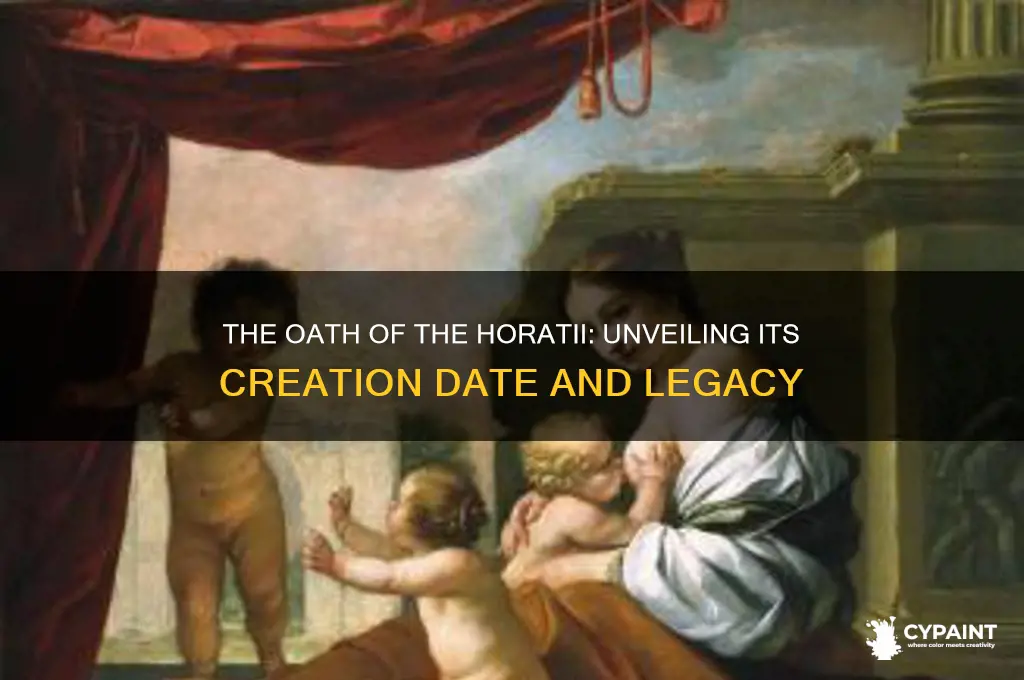 when was the oath of the horatii painted