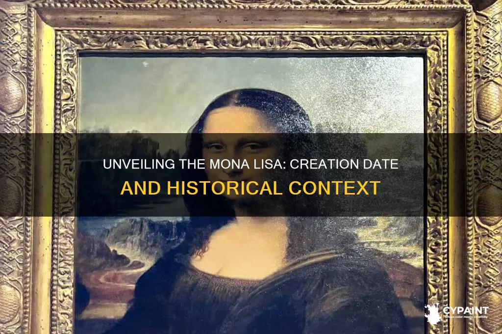 when was the painting of mona lisa made
