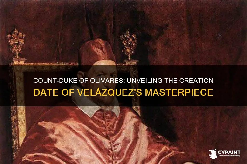 when was the painting paintedcount duke of olivares