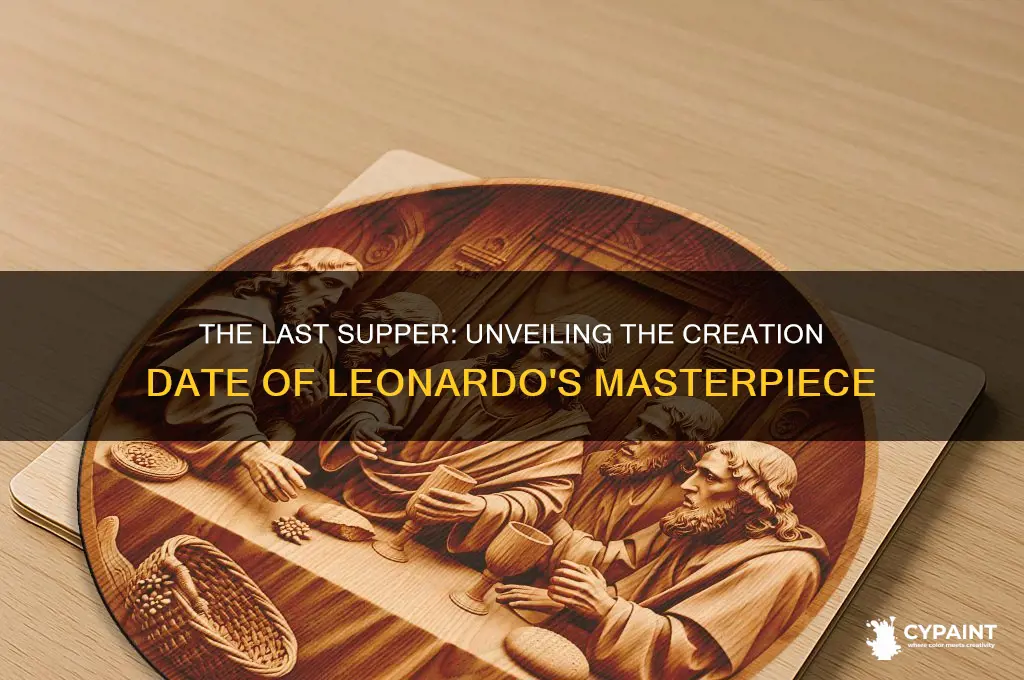 when was the painting the last supper created