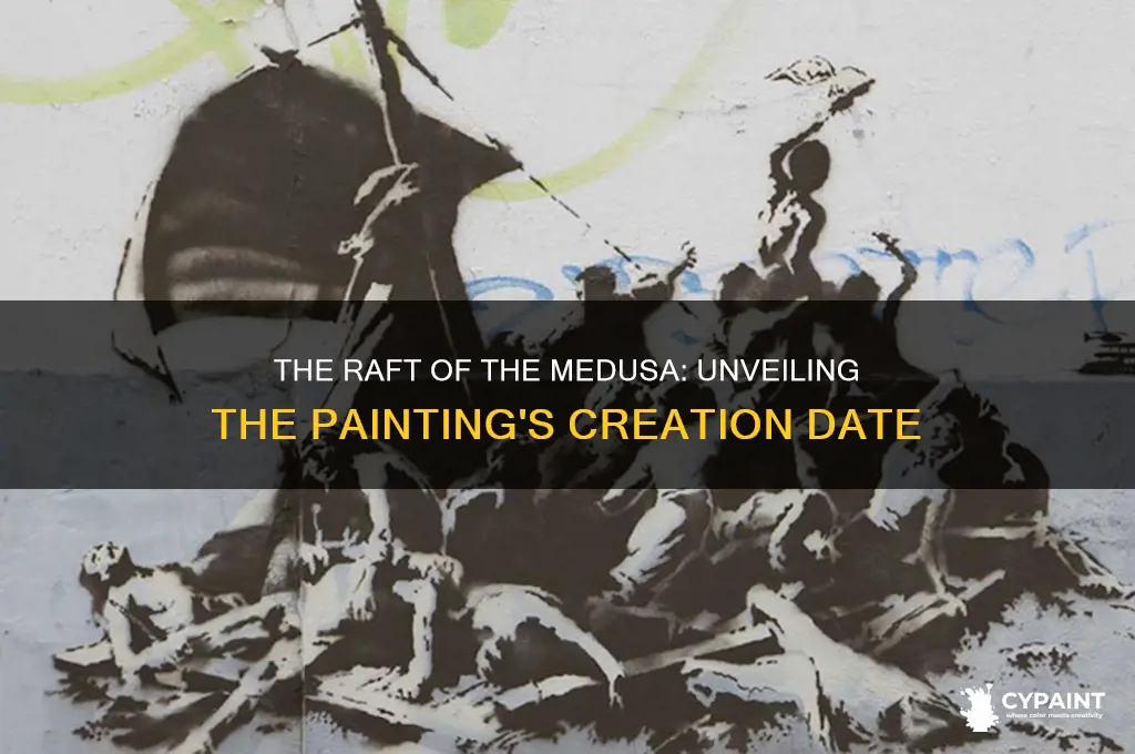 when was the raft of the medusa painted