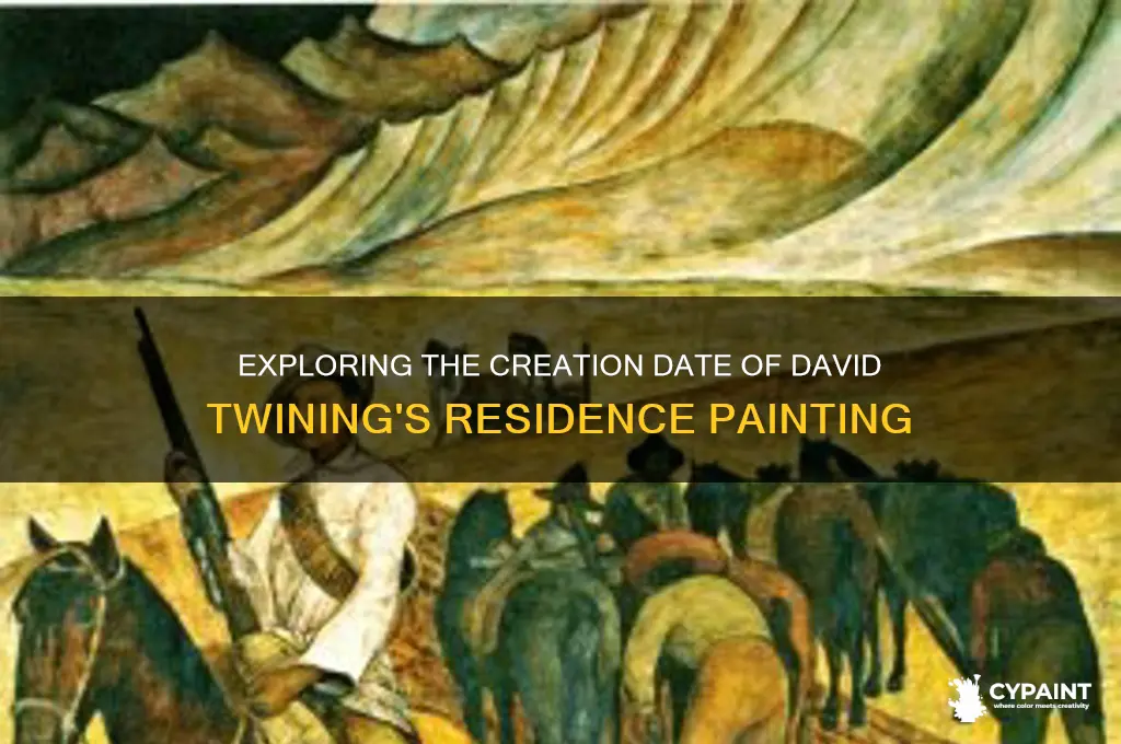 when was the residence of david twining painted