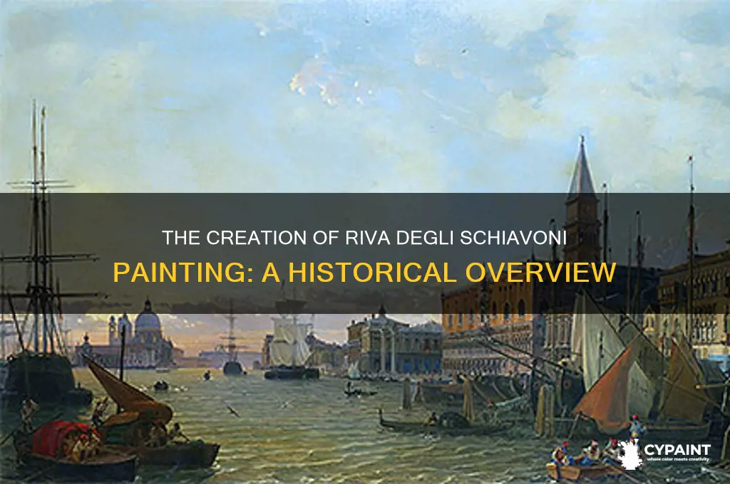 when was the riva degli schiavoni made painting