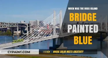 Ross Island Bridge's Iconic Blue Transformation: A Historical Overview