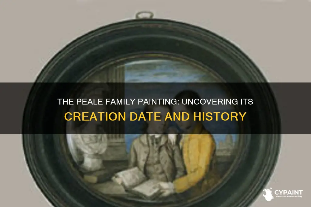 when was the the peale family painting painted