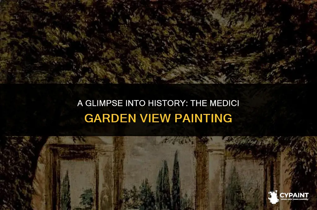when was the view of the garden of medici painted