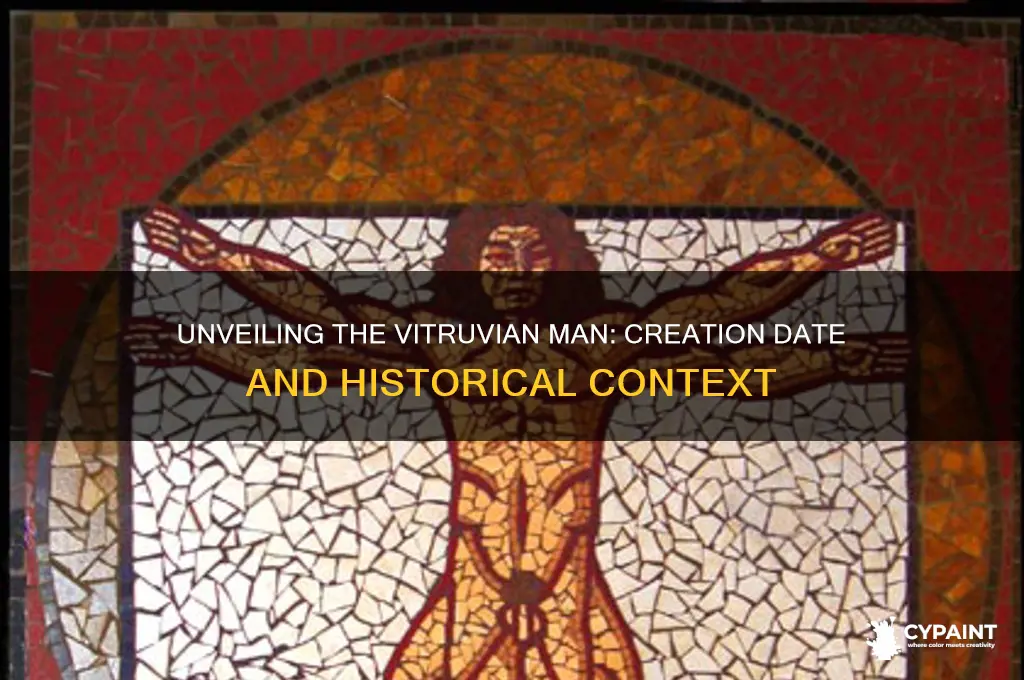 when was the vitruvian man drawn or painted