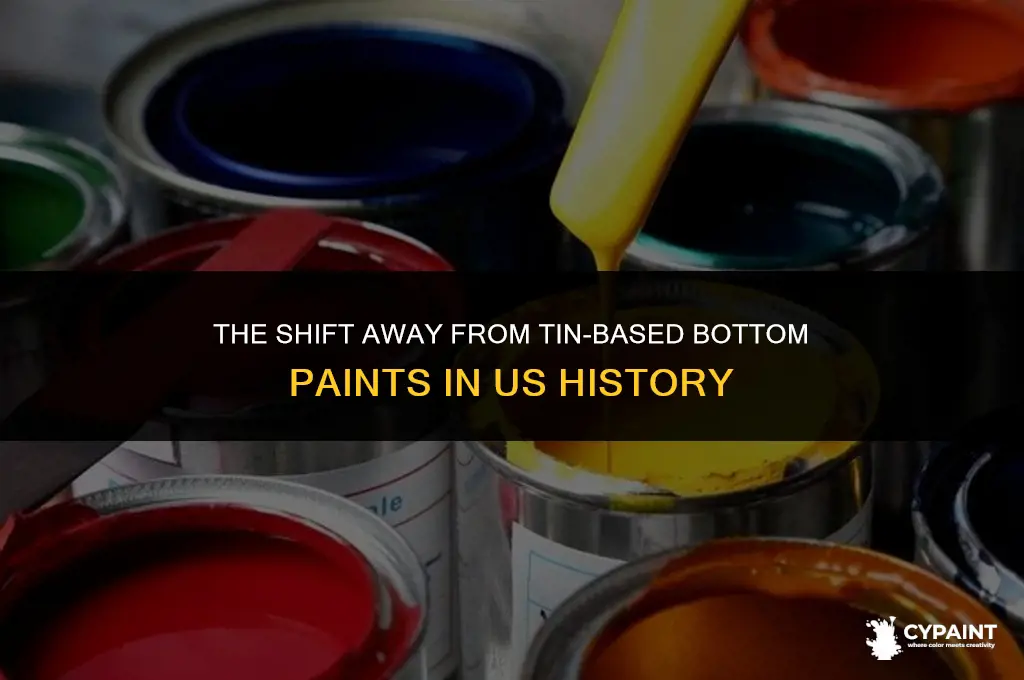 when was tin based bottom paints outlawed in the us