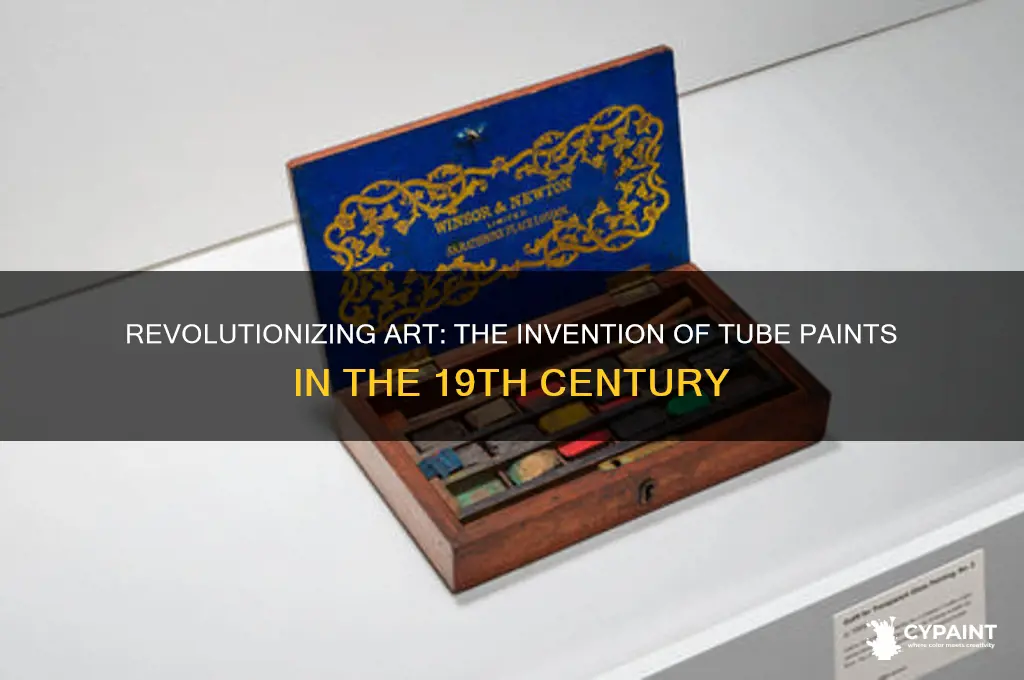 when were artist paints first put in tubes