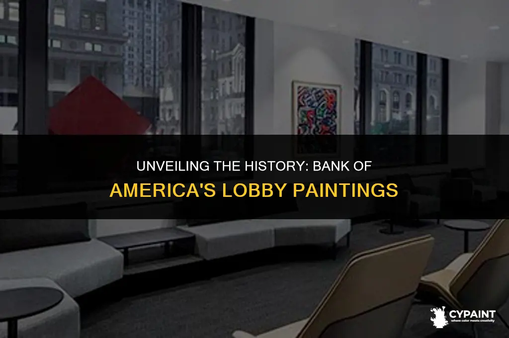 when were the bank of america lobby paintings put up