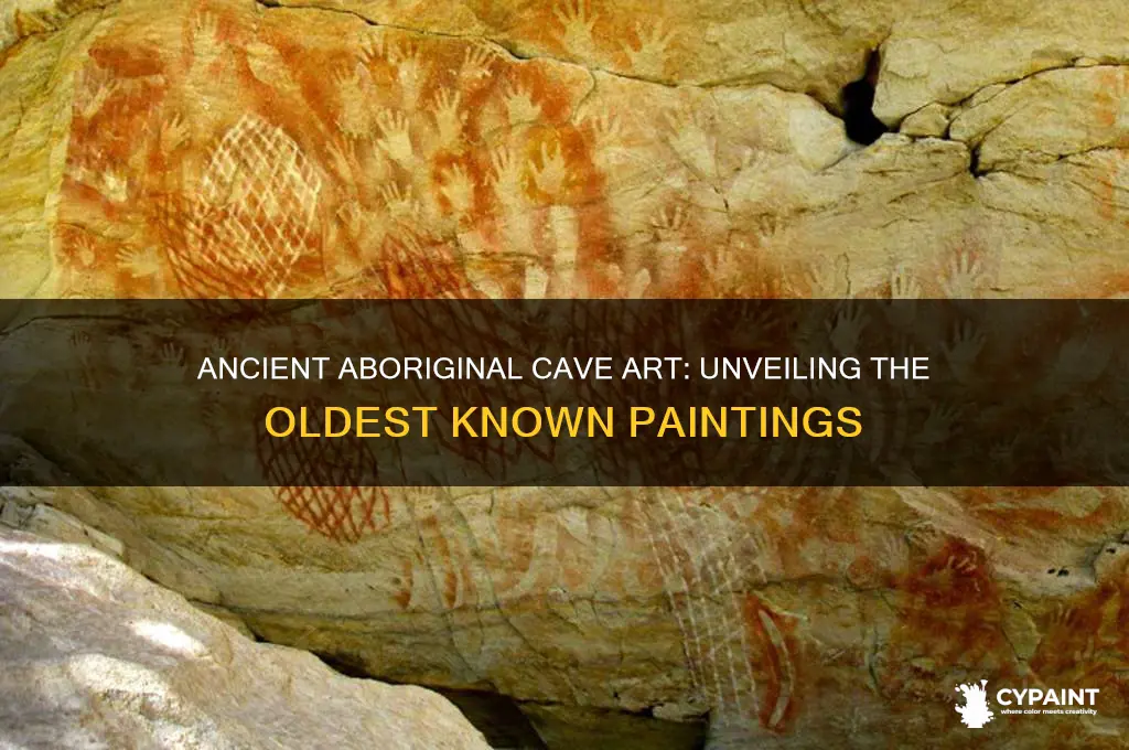 when were the oldest aboriginal cave paintings made