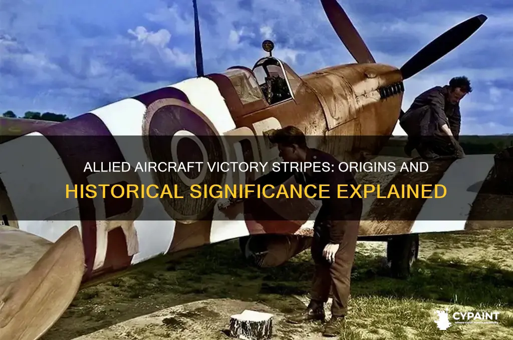 when were victory stripes painted on allied aircraft