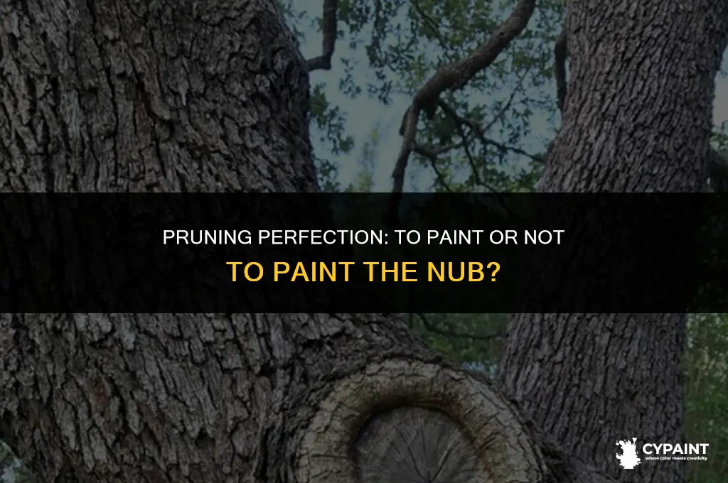 when you cut a branch should you paint the nub