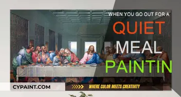 Peaceful Dining: A Quiet Meal and Painting