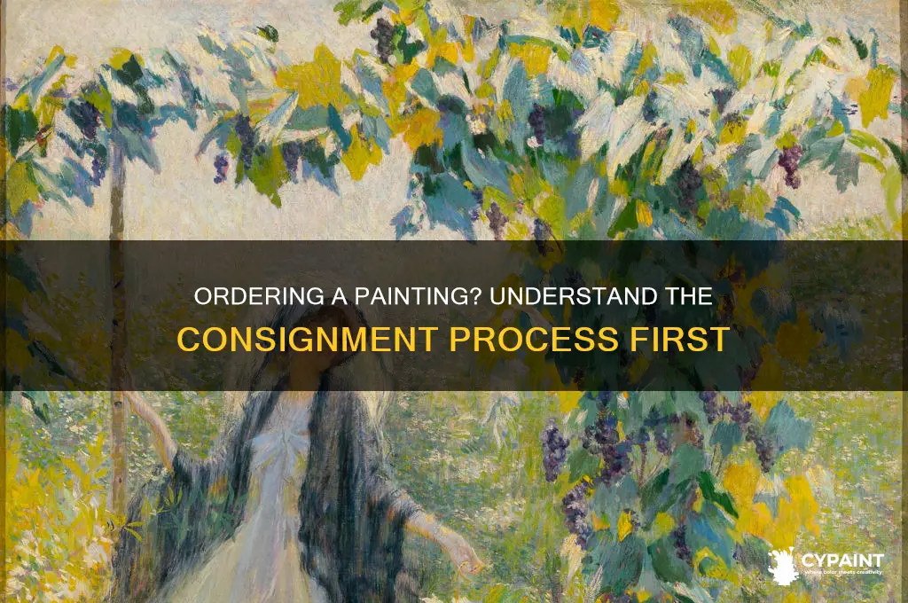 when you order a painting you engage consign