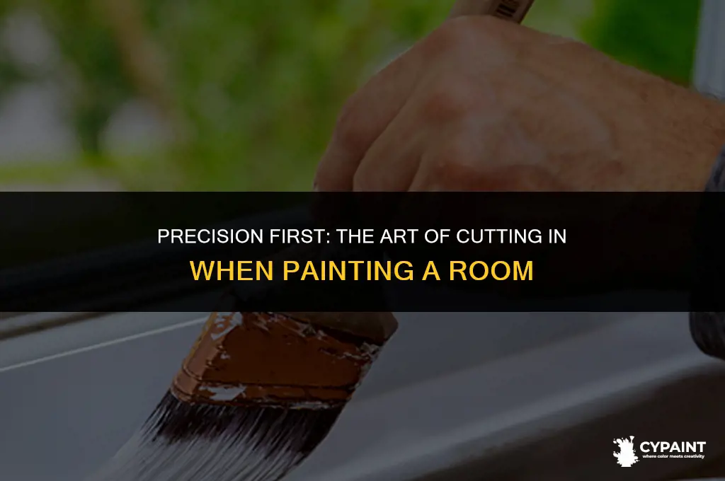 when you paint a room do you cut in first