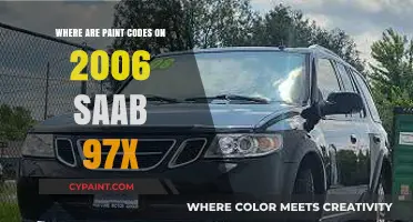 Finding Paint Codes on a 2006 Saab 97X: A Quick Guide