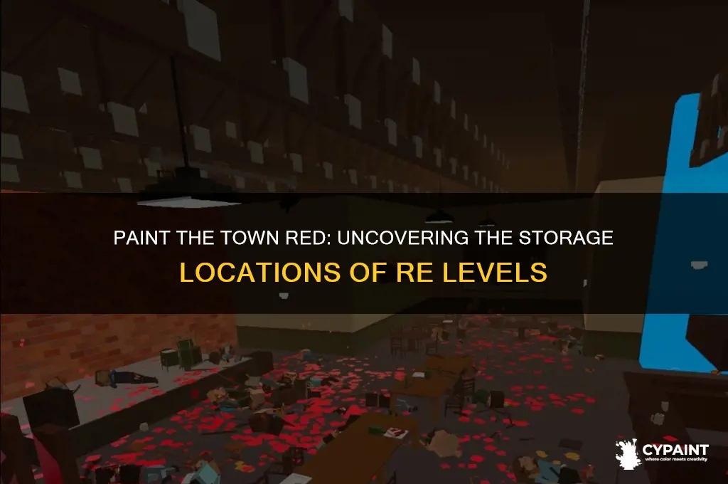 where are paint the town re levels stored