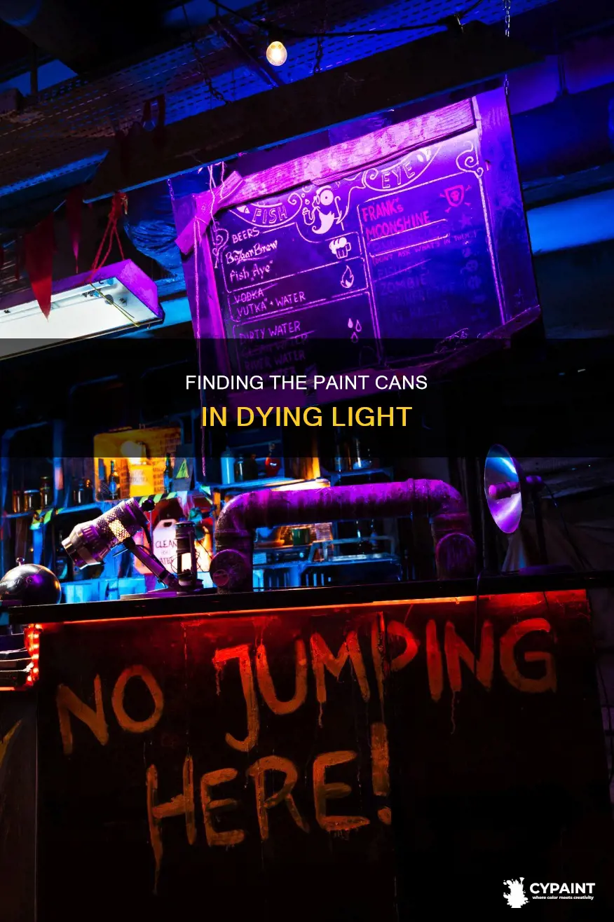 where are the 3 paint cans in dying light