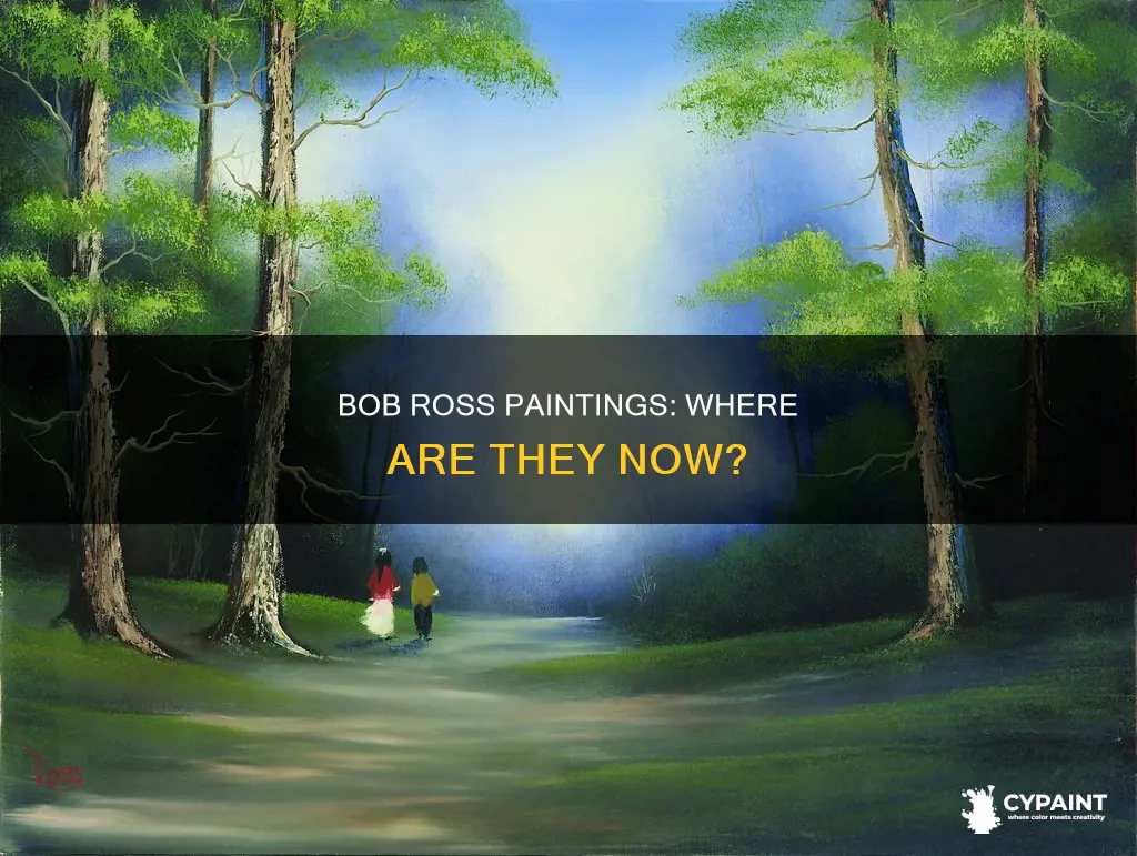 where are the majority of bob ross paintings located
