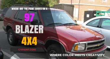 Decoding the Paint Codes on Your 1997 Blazer 4x4: A Guide