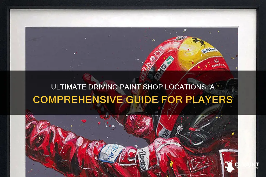 where are the paint shops in ultimate driving