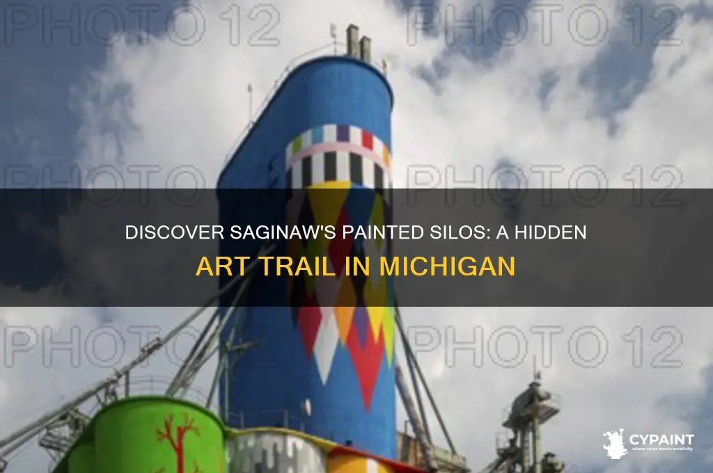 where are the painted silos in saginaw michigan