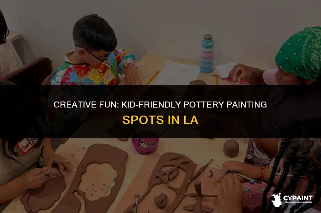 where can children hand paint pottery in los angeles california