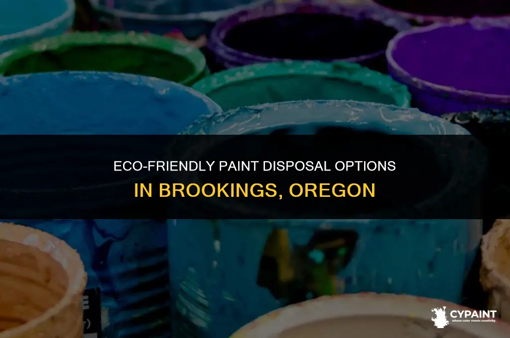 where can i dispose of paint brookings oregon
