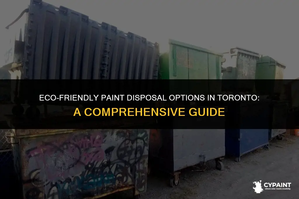 where can i dispose of paint in toronto