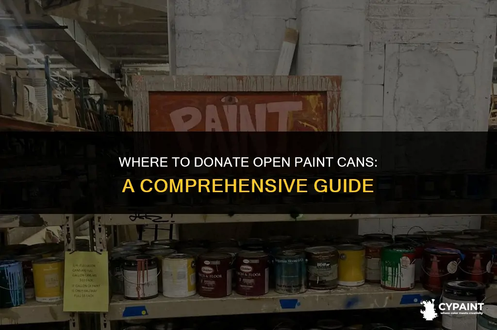 where can i donate open cans of paint