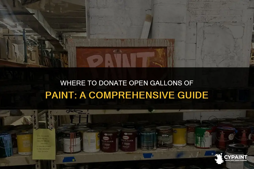 where can i donate open gallons of paint