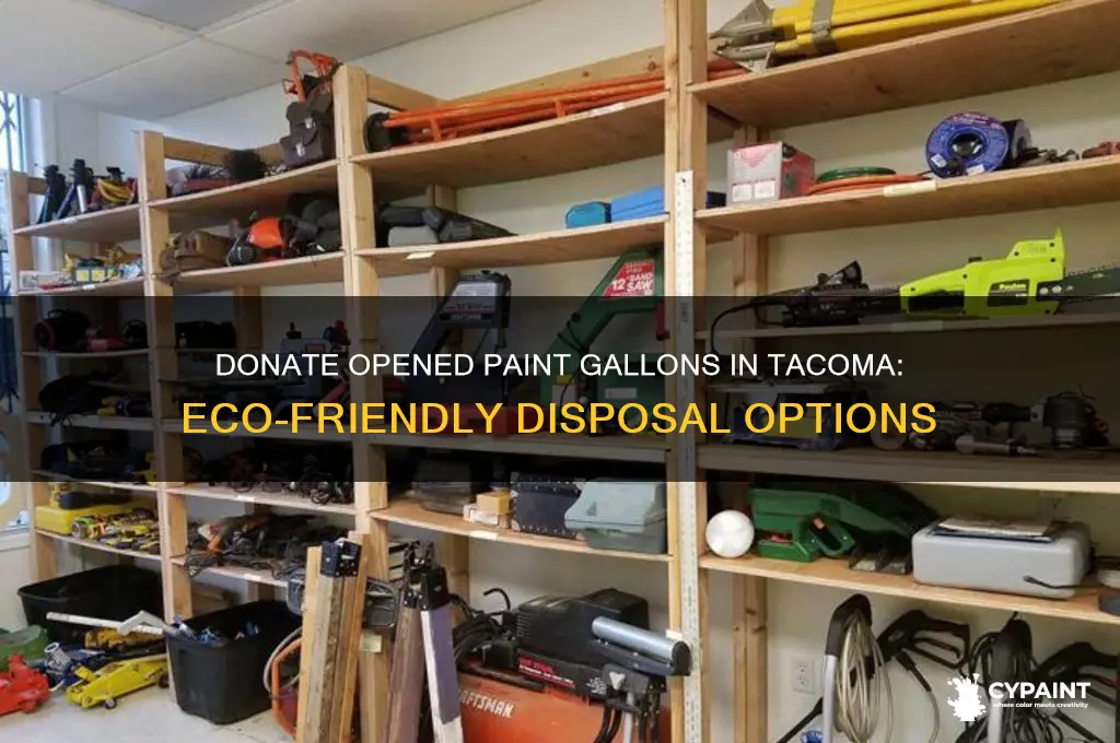 where can i donate opened gallons of paint tacoma