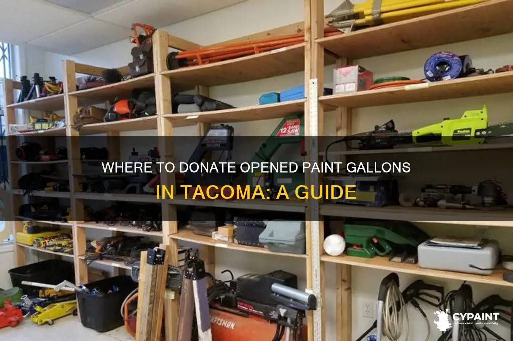 where can i dontae opened gallons of paint tacoma