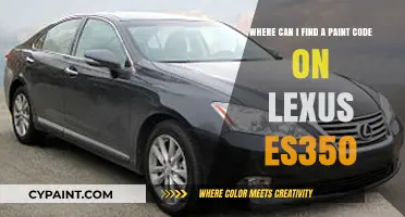 Decoding Lexus ES350 Paint Codes: A Comprehensive Guide