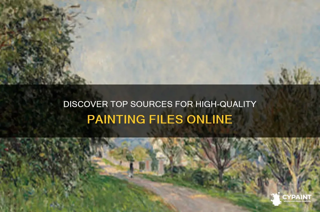 where can i find high quzlity files of paintings