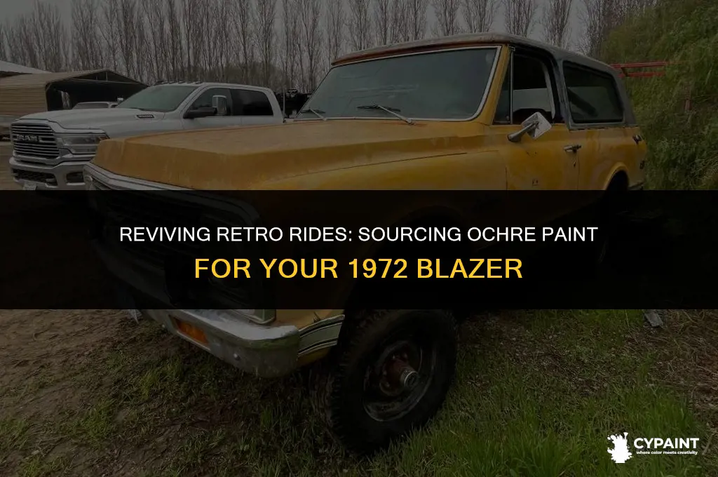 where can i find ochre paint for a 1972 blazer