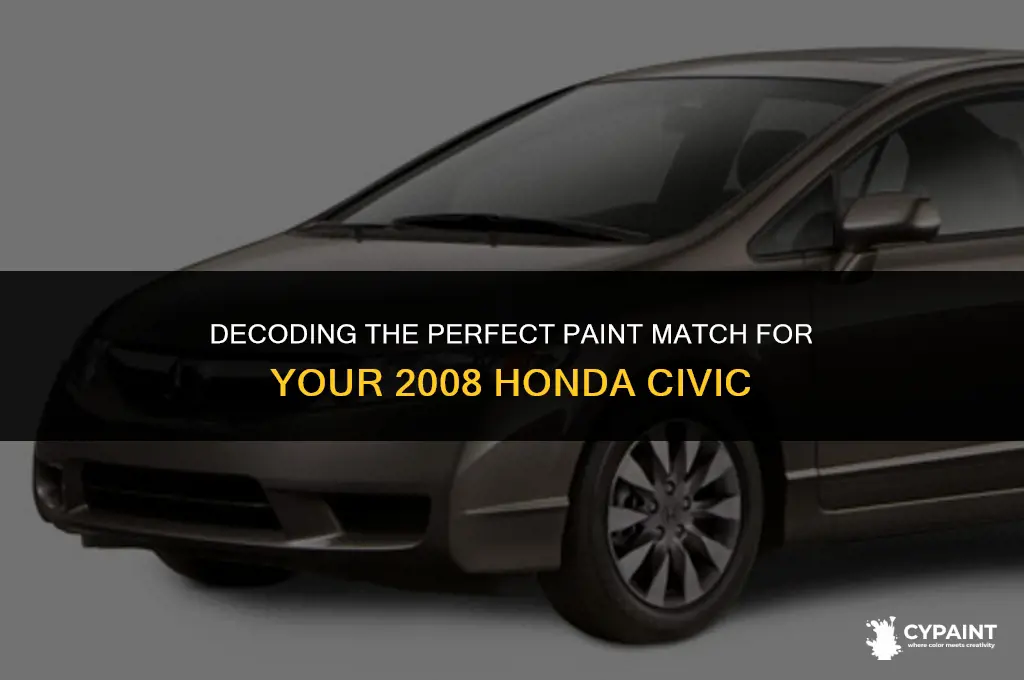 where can i find paint code for 2008 honda civic